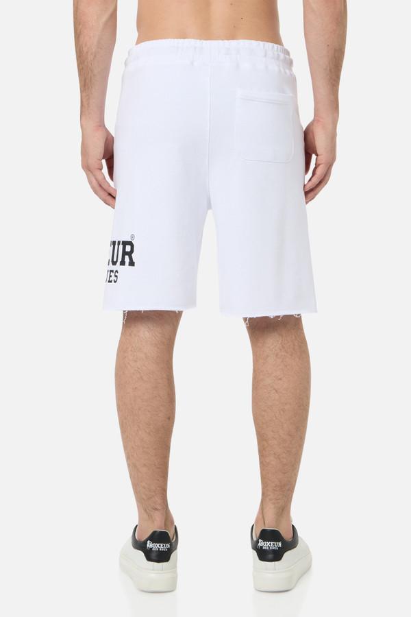 White Shorts With Logo White