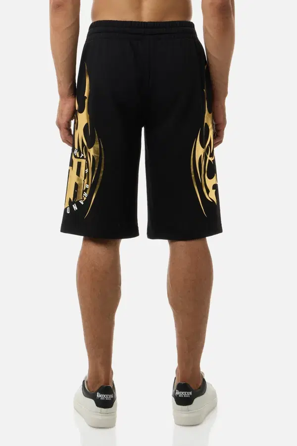 Gilded Tribal Shorts Black-Gold
