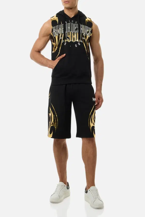 Gilded Tribal Shorts Black-Gold