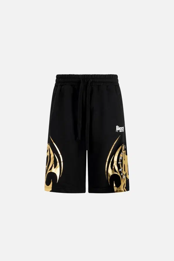 Gilded Tribal Shorts Black-Gold