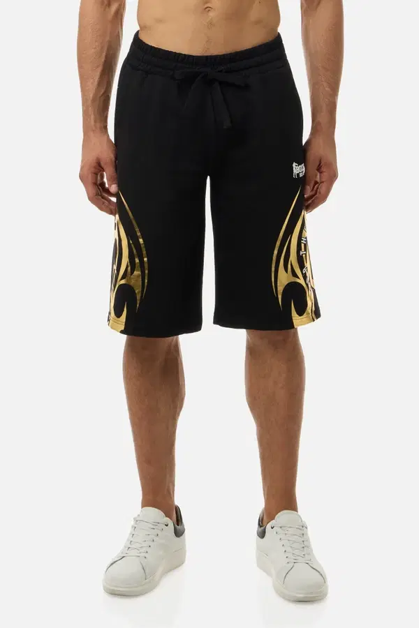 Gilded Tribal Shorts Black-Gold