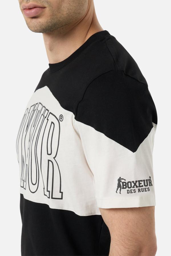 T-Shirt A Blocchi Di Colore Black