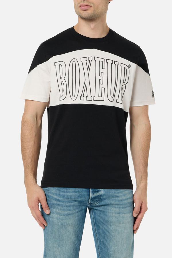 T-Shirt A Blocchi Di Colore Black