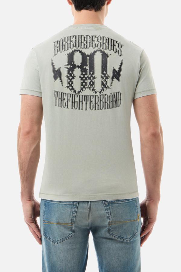 T-Shirt In Stile Vintage Sage Acid