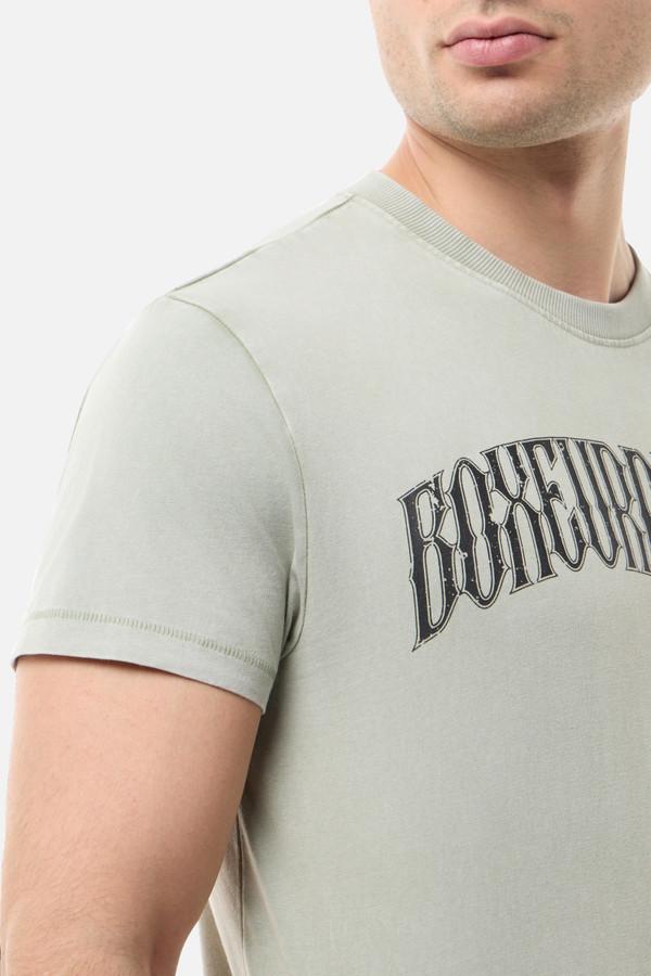 T-Shirt In Stile Vintage Sage Acid