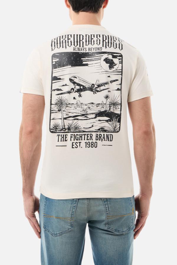 T-Shirt In Stile Vintage Butter