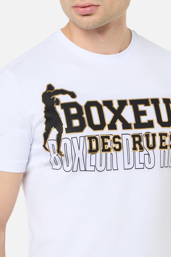 Nuova T-Shirt Logo Bianca E Oro