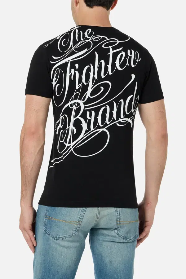Black Chicano Style Graphic T-Shirt Black