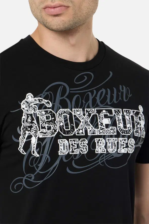 Black Chicano Style Graphic T-Shirt Black