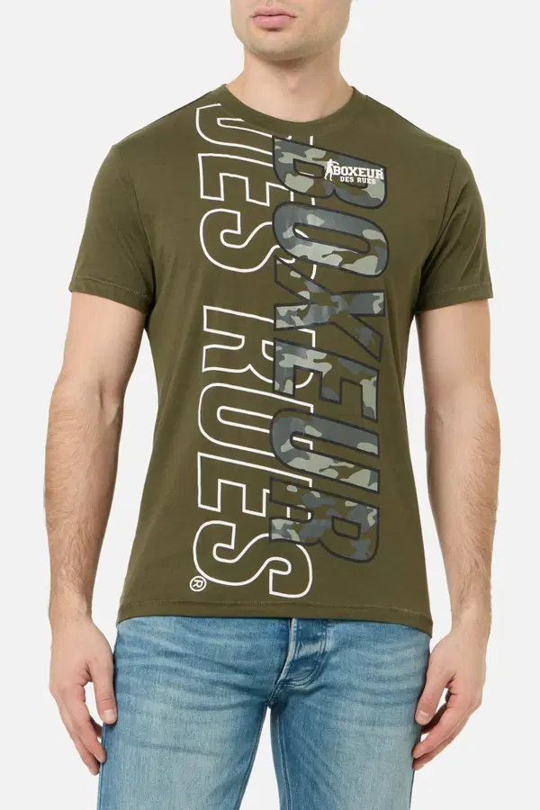 Army Green Graphic T-Shirt Army