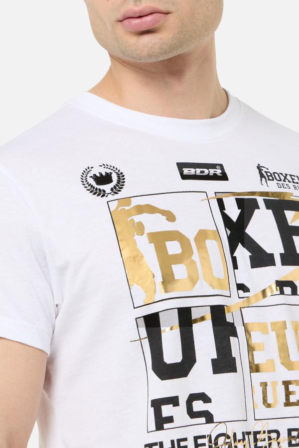 White And Gold Graphic T-Shirt White-Gold
