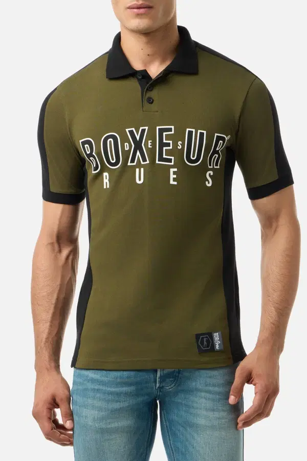 Army Green Inserts Polo Shirt Army