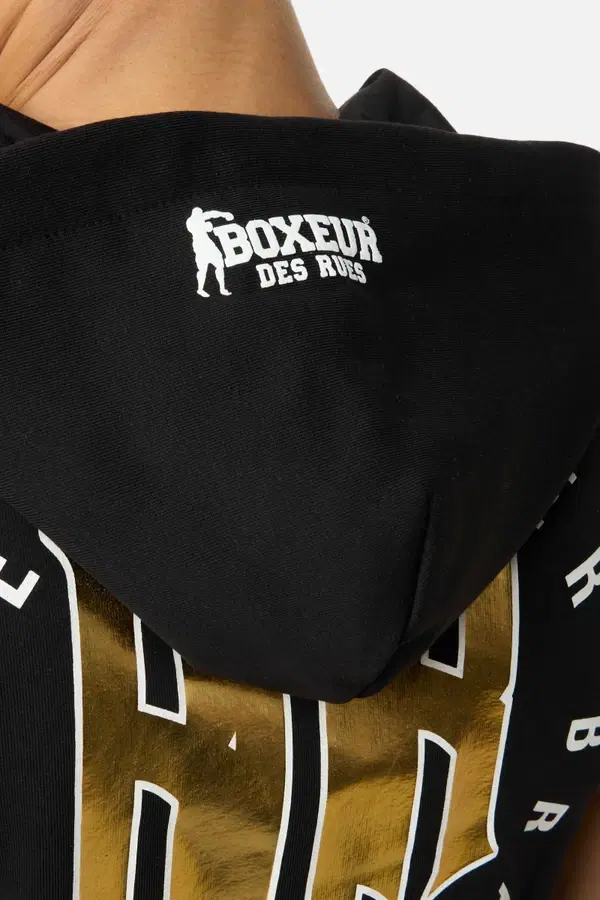 Gilded Tribal Sleveless Sweatshirt Black-Gold