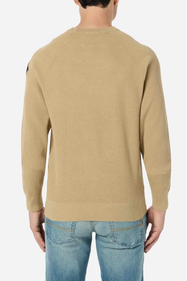 Maglione Sabbia Girocollo Testurizzato