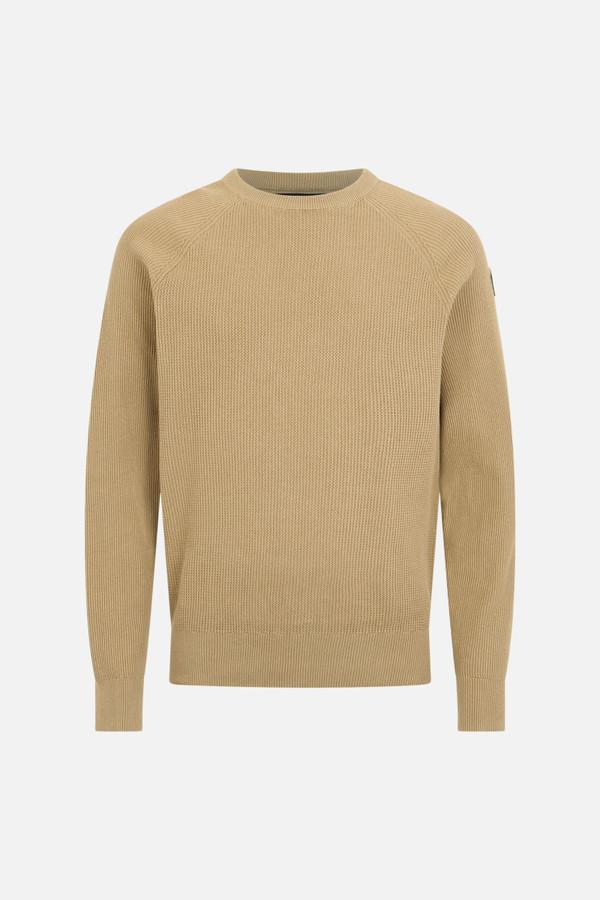 Maglione Sabbia Girocollo Testurizzato