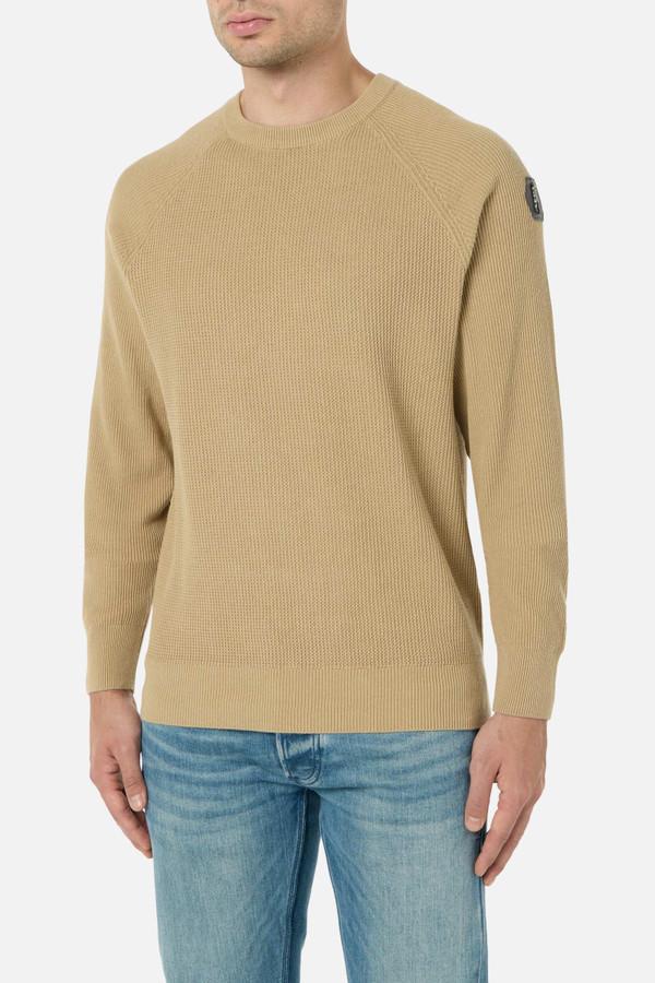 Maglione Sabbia Girocollo Testurizzato