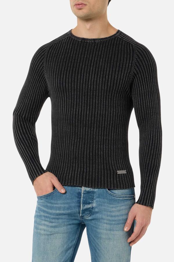 Maglia A Costine Vintage Black