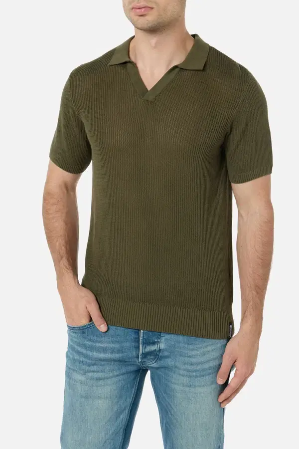 Polo Verde Militare In Maglia
