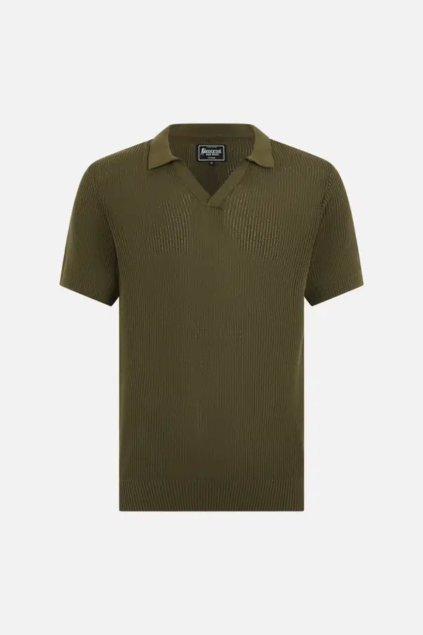 Polo Verde Militare In Maglia