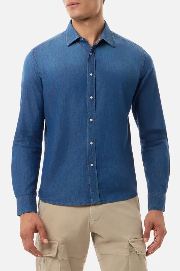 Camicia In Jeans Dark Indigo