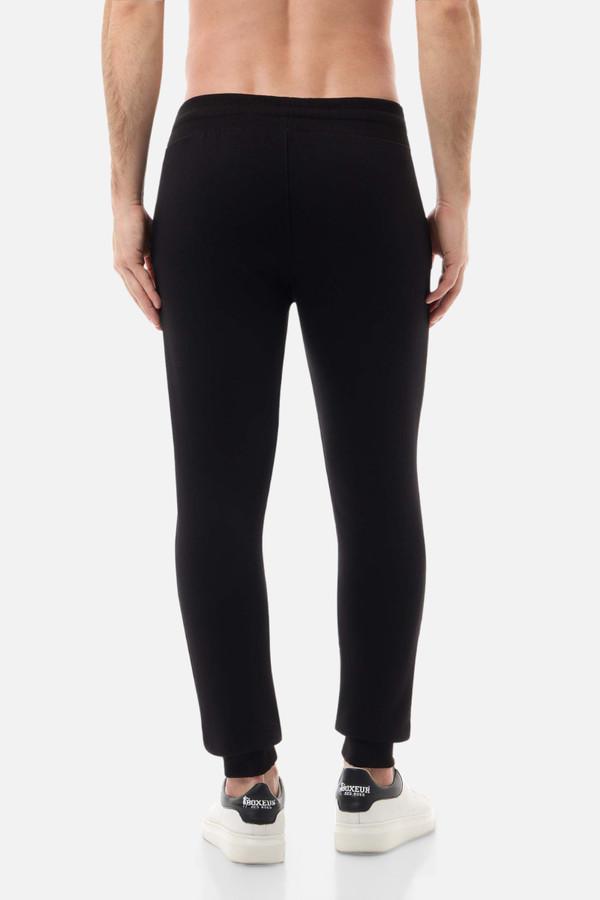 Pantalone Logo Black-Gold