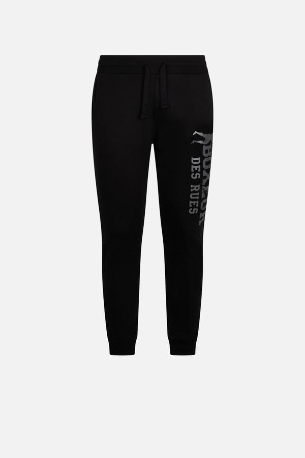 Pantalone Logo Black-Titanium