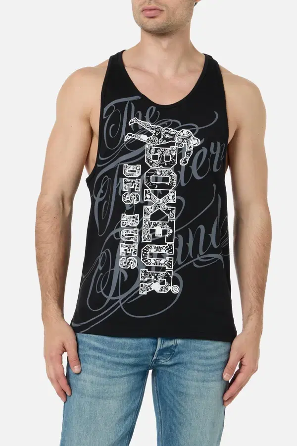 Canotta Graficata In Stile Chicano Black