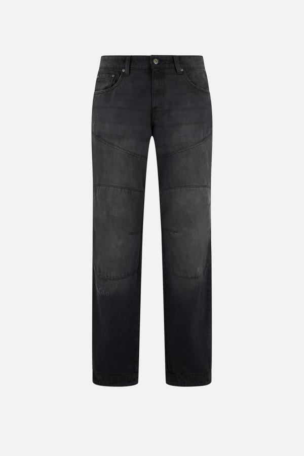 Jeans Motorcycle Dark Grey