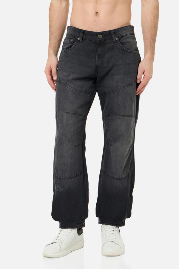Jeans Motorcycle Dark Grey