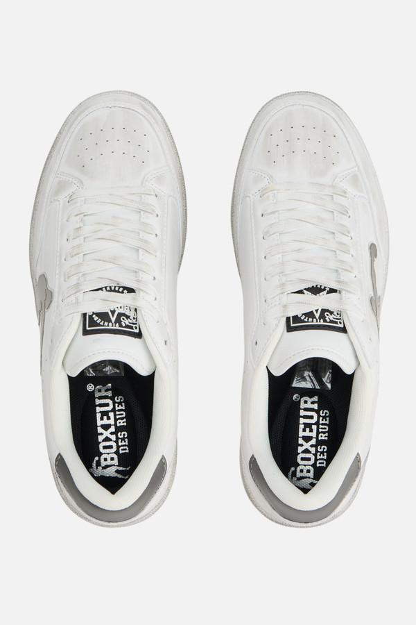Vintage Effect Sneaker White-Titanium