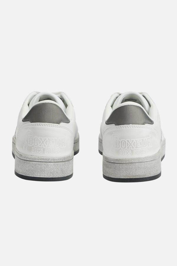 Vintage Effect Sneaker White-Titanium