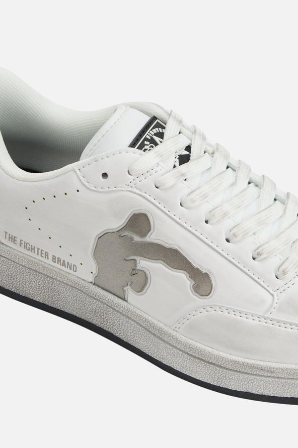 Vintage Effect Sneaker White-Titanium