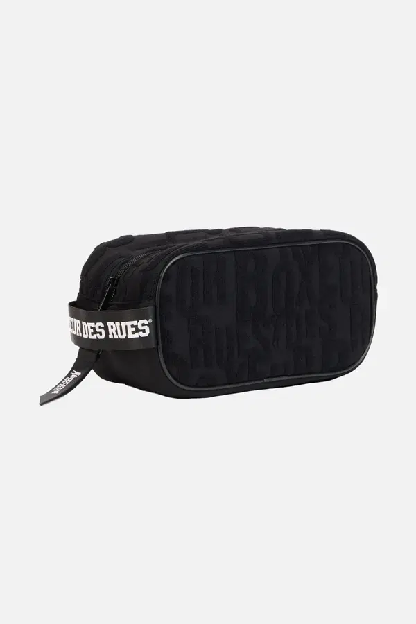 Borsa Con Logo All Over Black