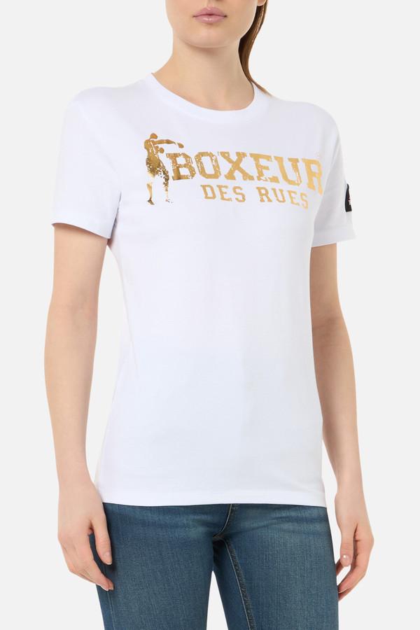 T-Shirt Iconica White-Gold