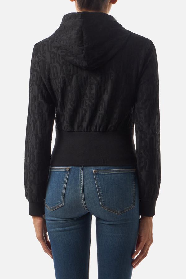 Felpina Corta All Over Black