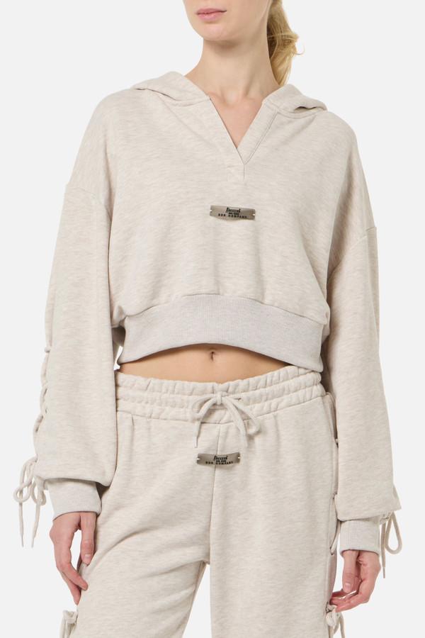 Felpa Con Stampa A Rilievo Sul Dietro Sandstone