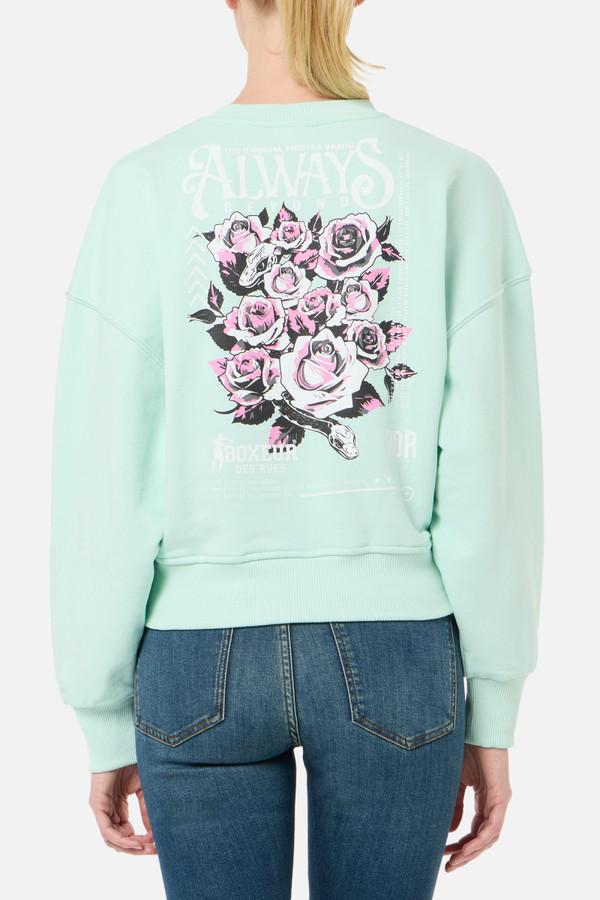 Felpa Giro Collo Jelly Mint