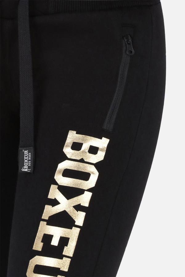 Black Logo Joggers Black-Gold