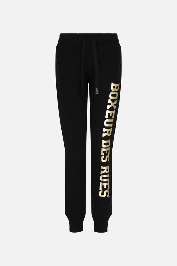 Black Logo Joggers Black-Gold