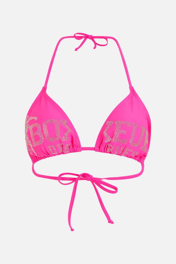 Top Bikini A Triangolo Fuxia