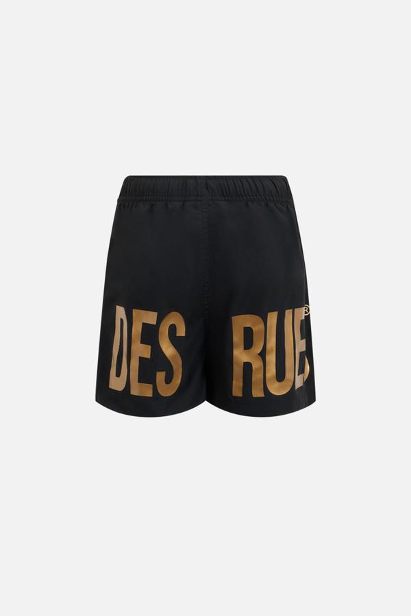 Boxer Da Mare Neri E Oro Black-Gold