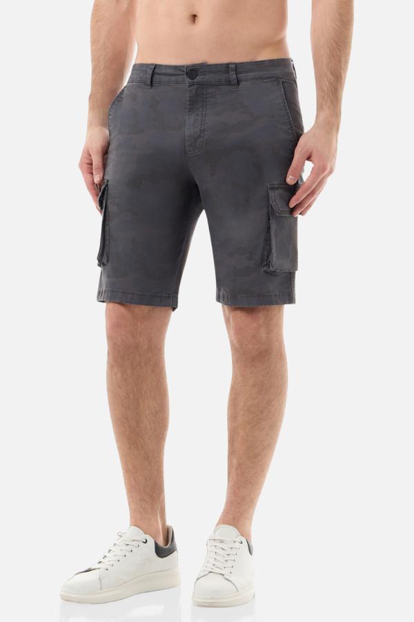 Grey Camouflage Cargo Short Grey Camou