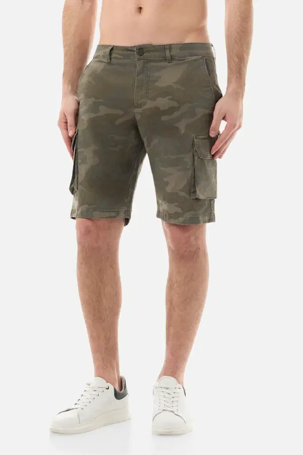 Pantaloncini Cargo Army Camou