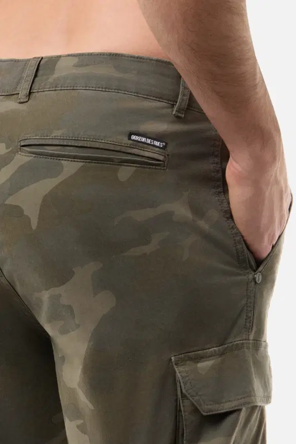 Pantaloncini Cargo Army Camou