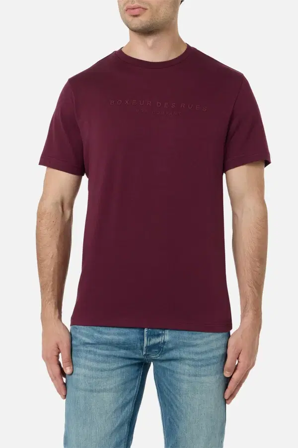 T-Shirt Minimale Burgundy