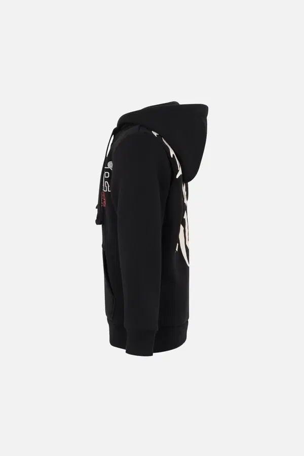 Black-Red Hooded Sweatshirt Black-Red