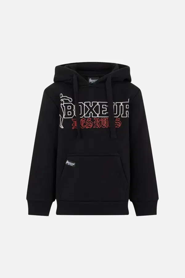 Black-Red Hooded Sweatshirt Black-Red