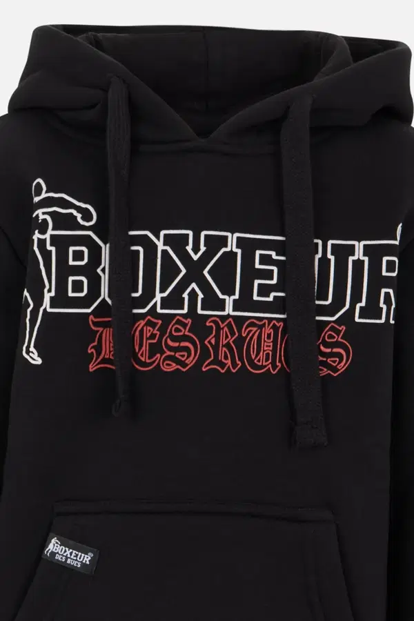 Black-Red Hooded Sweatshirt Black-Red