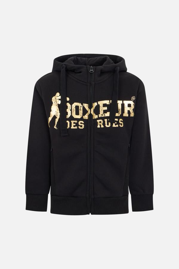 Black Gold Hooded Full Zip Sweatshirt Black-Gold