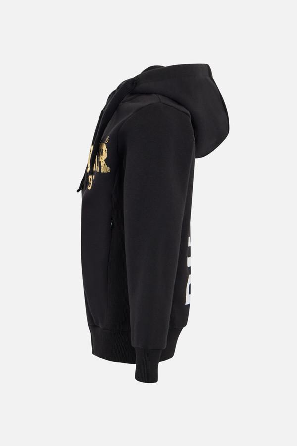 Black Gold Hooded Full Zip Sweatshirt Black-Gold